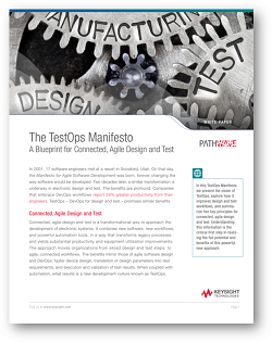 The TestOps Manifesto： A Blueprint for Connected, Agile Design and Test