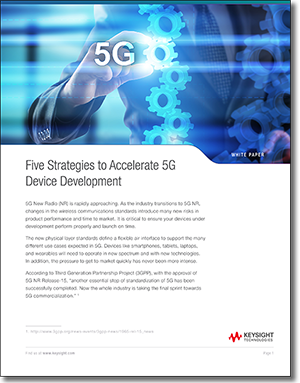 5G 디바이스 개발을 가속화하기 위한 다섯 가지 전략 백서