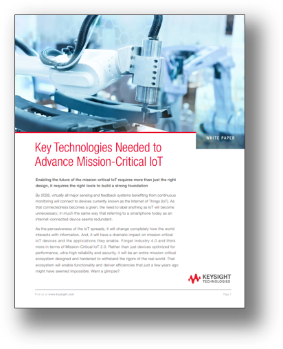     Key Technologies Needed to Advance Mission-Critical IoT - White Paper