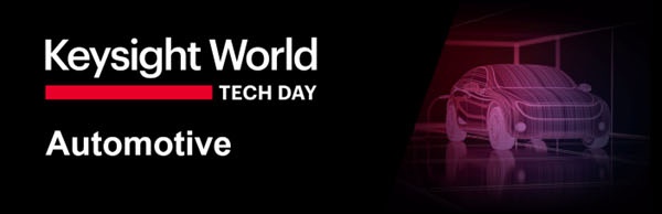 Keysight World Tech Day : Automotive 트랙 웨비나