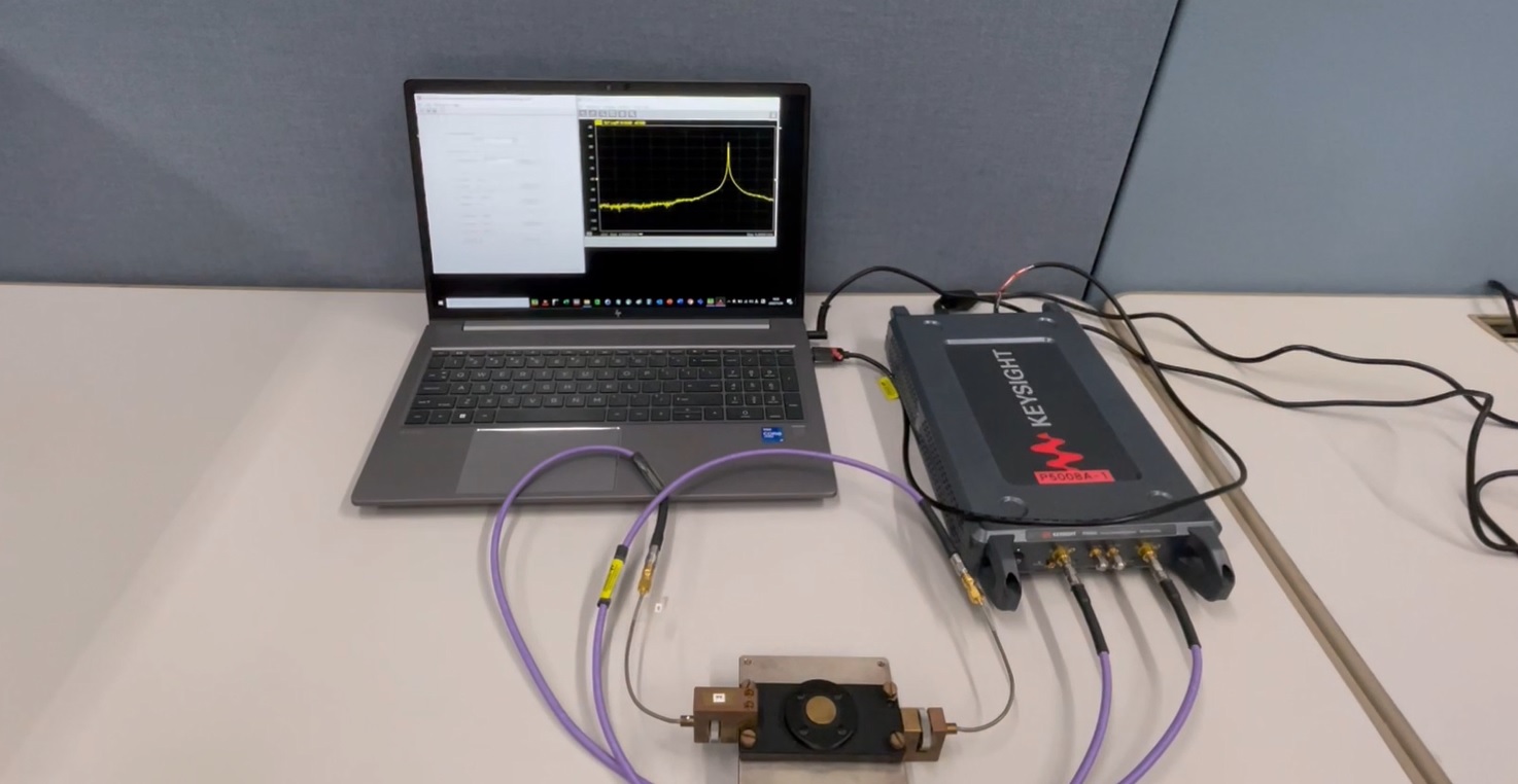 SPDRによるGHz帯の誘電率測定：実測デモ動画