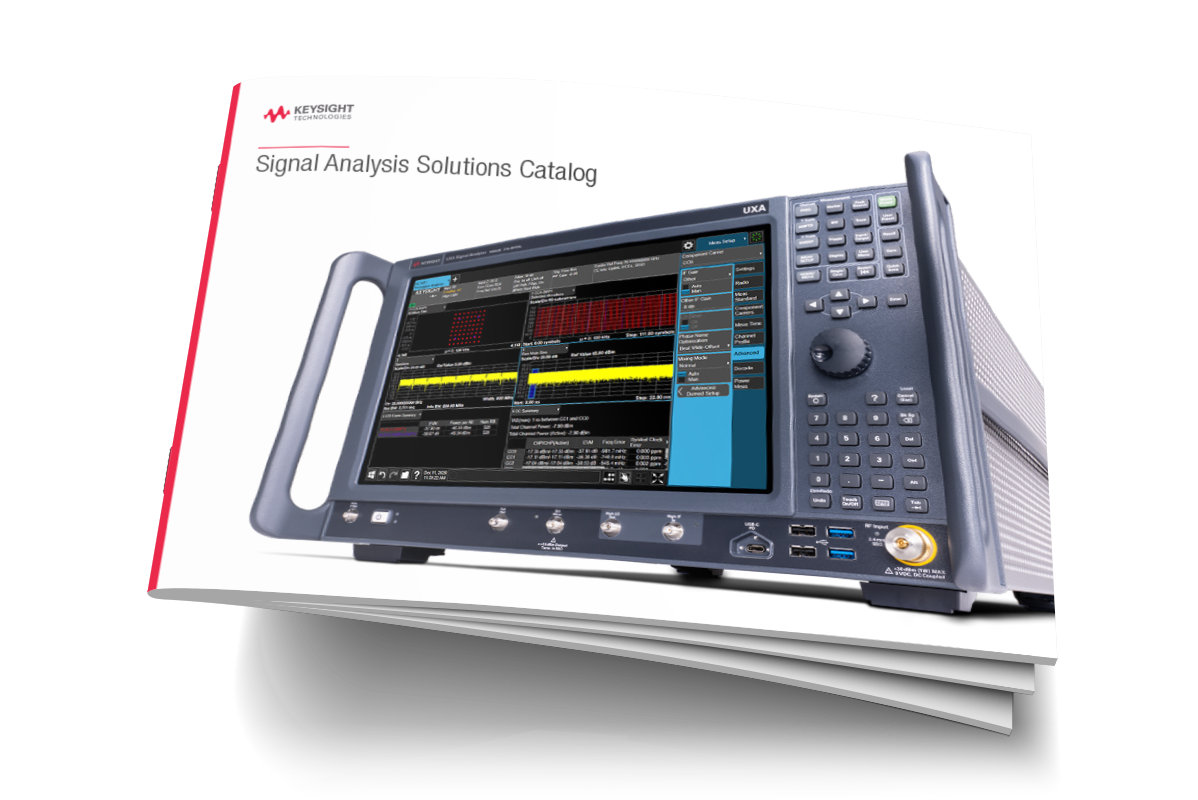 Spectrum Analysis Solutions Catalog Cover